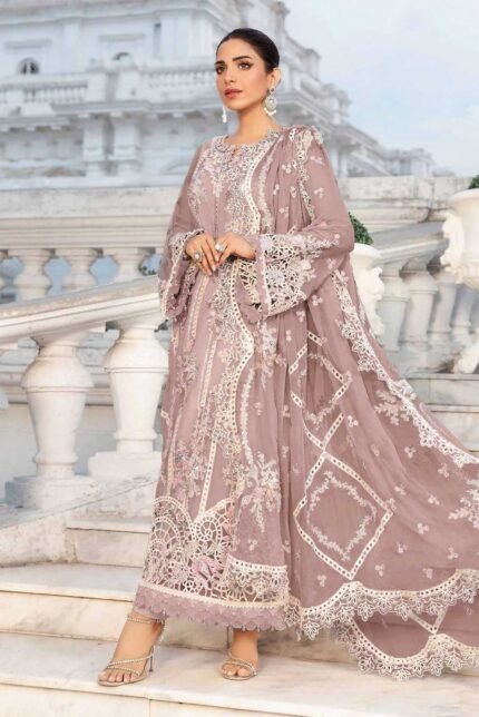 3 pcs Zarmeen Emaan Fancy Embroidered Suit For Winter